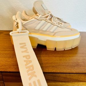 Ivy Park x Adidas Super Sleek Sneaker. Size 6 1/2. Color:Ivory
